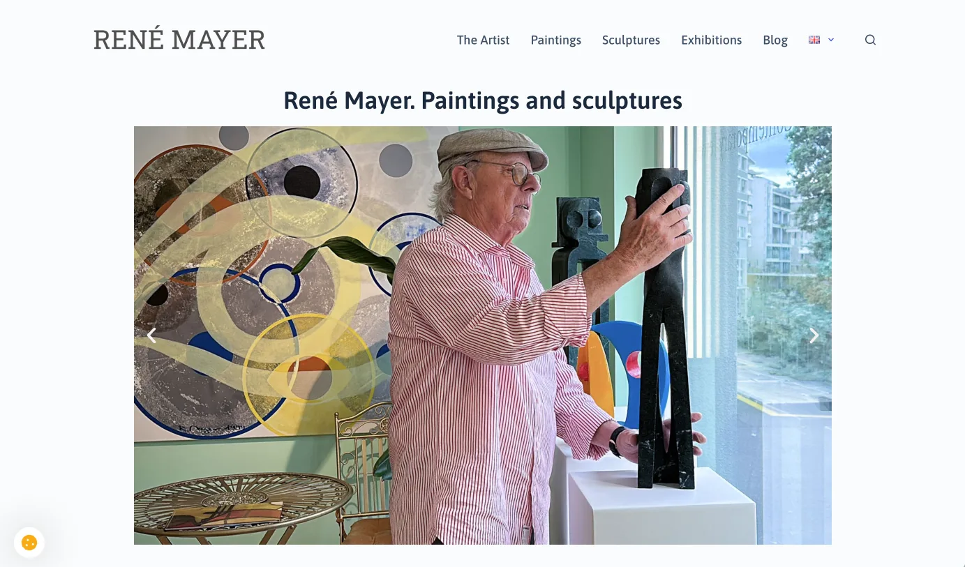 Page d'accueil du site René Mayer